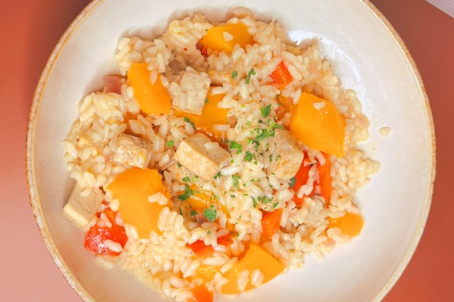 Bio Tofu K&uuml;rbis Risotto